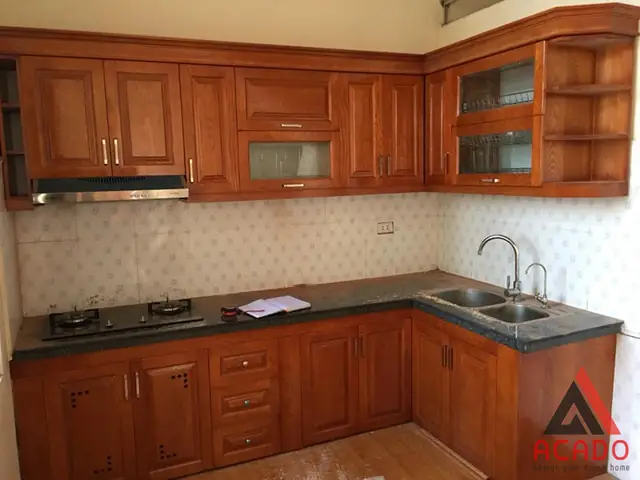 Kệ Bếp Bằng Gỗ Đẹp