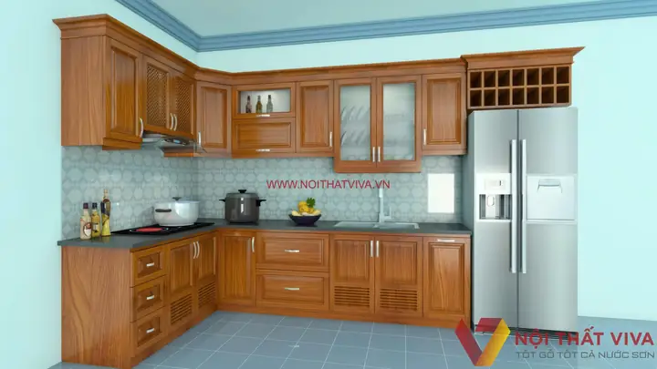 Kệ Bếp Gỗ Cao Cấp