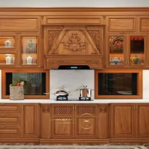 Kệ Bếp Gỗ Cao Cấp