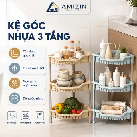 Kệ Góc Đựng Gia Vị