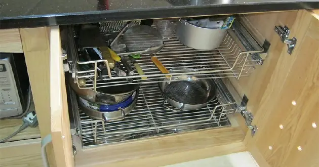 Kệ Inox Tủ Bếp Dưới