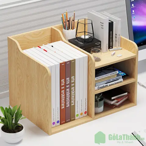 Kệ Sách Để Bàn Bằng Gỗ