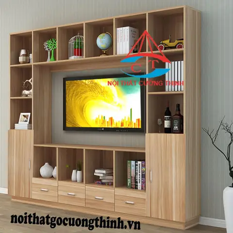 Kệ Sách Kết Hợp Kệ Tivi
