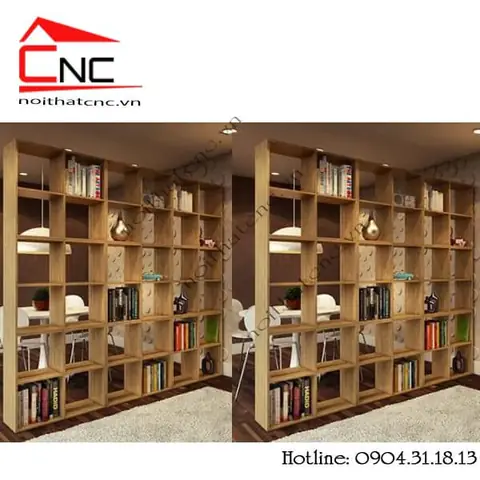 Kệ Sách Làm Vách Ngăn