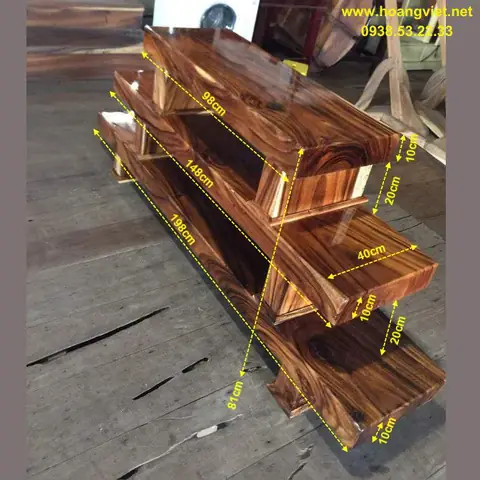 Kệ Tivi Bằng Gỗ Nguyên Khối