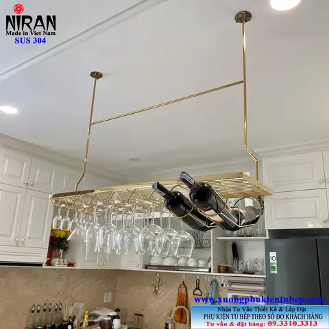 Kệ Treo Inox Quầy Bar