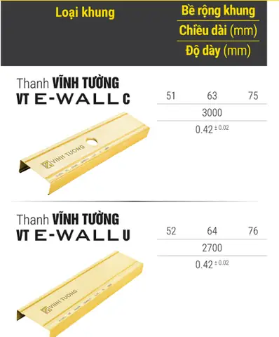 Khung Vách Ngăn Vĩnh Tường