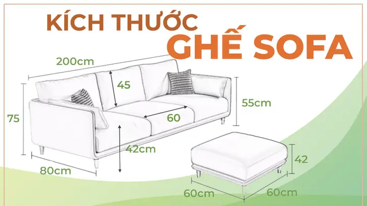 Kích Thước Ghế Sô Pha