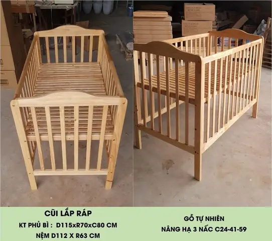 Kích Thước Giường Cũi Cho Bé