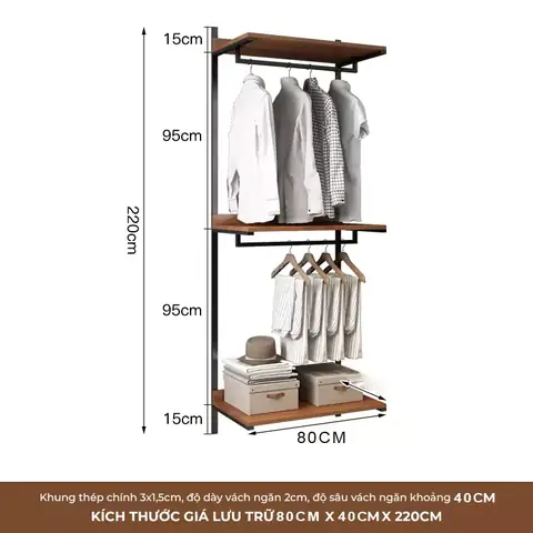 Kích Thước Kệ Treo Quần Áo