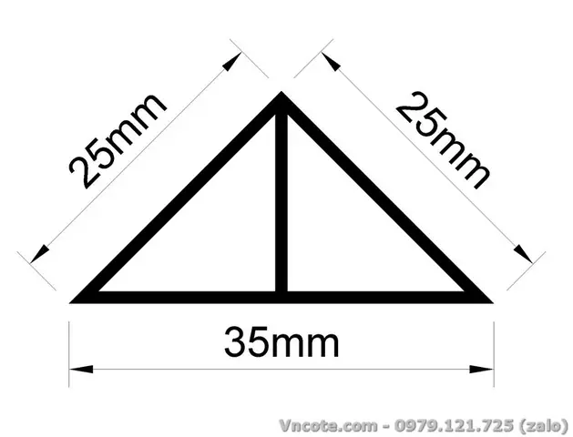 Kích Thước Nẹp Chỉ Tam Giác