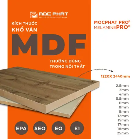 Kích Thước Tấm Gỗ Mdf
