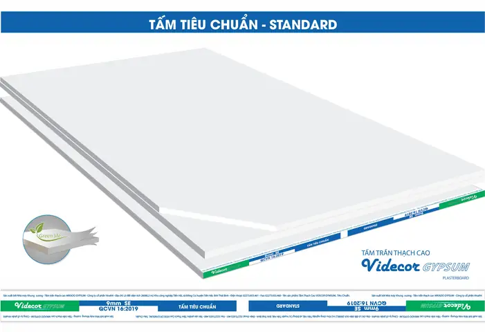 Kích Thước Tấm Thạch Cao Trần Thả