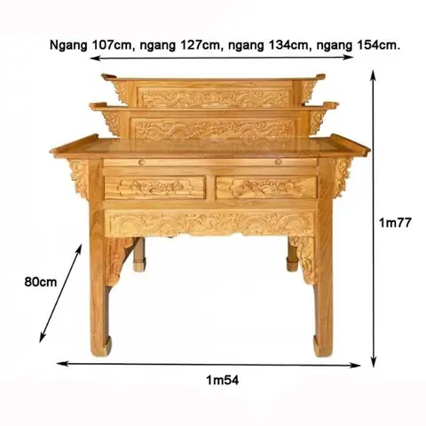 Kích Thước Tủ Thờ Theo Phong Thủy