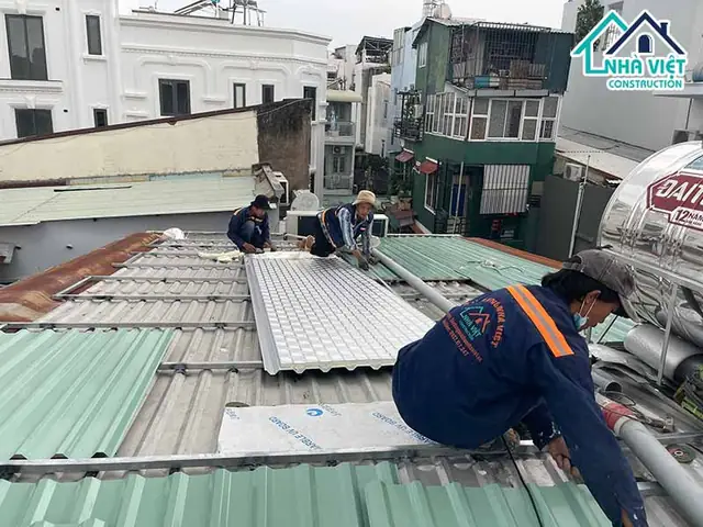 Làm Mái Tôn Chống Nóng