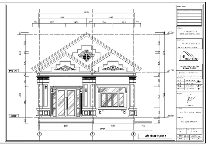 Mặt Đứng Nhà Cấp 4