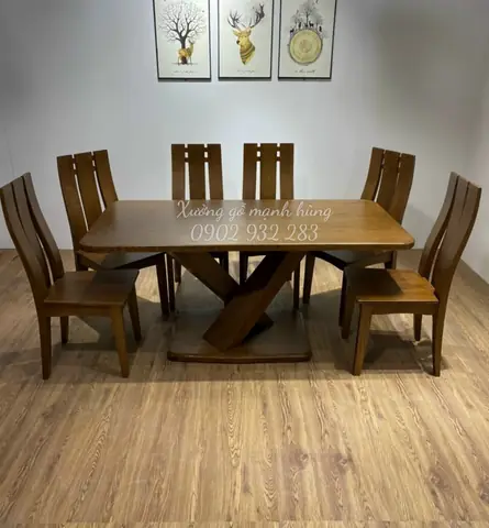 Mẫu Bàn Ăn Gỗ Hiện Đại