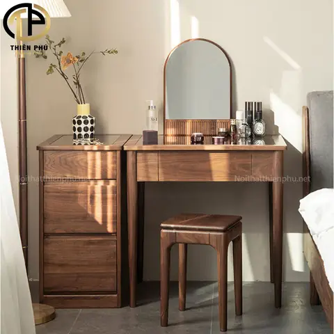 Mẫu Bàn Phấn Gỗ Sồi