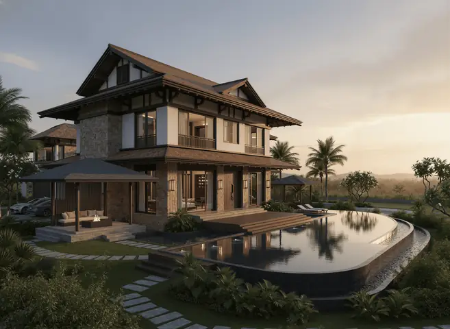 Mẫu Biệt Thự Hiện Đại Nhật Bản
