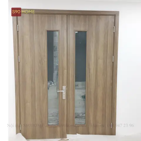 Mẫu Cửa Gỗ Công Nghiệp 2 Cánh