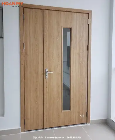 Mẫu Cửa Gỗ Công Nghiệp 2 Cánh