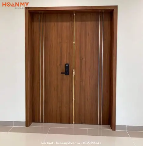 Mẫu Cửa Gỗ Công Nghiệp 2 Cánh