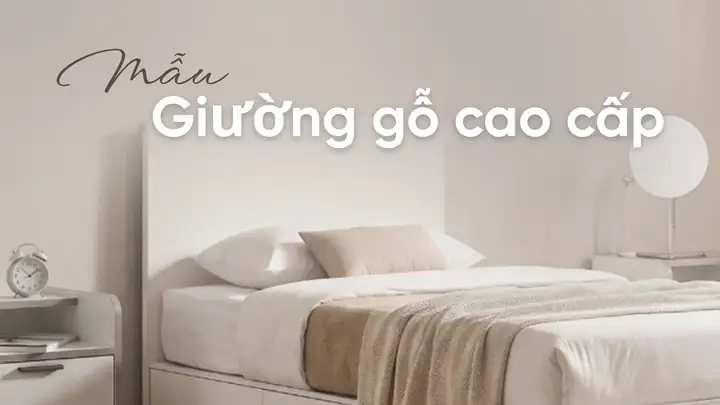 Mẫu Giường Gỗ 1.2 M Đẹp