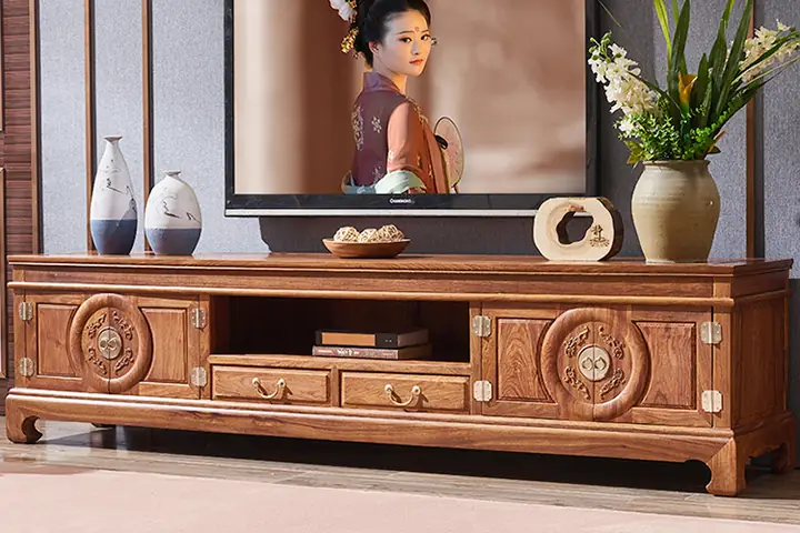 Mẫu Kệ Tivi Gỗ Hương Đá