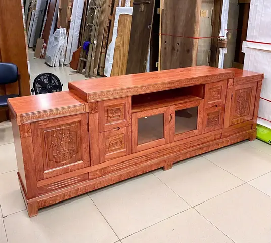 Mẫu Kệ Tivi Gỗ Hương Đá