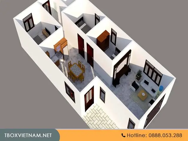 Mẫu Nhà 1 Tầng 80m2