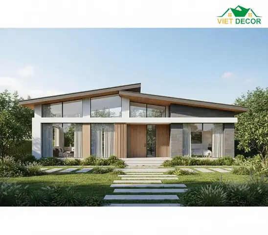 Mẫu Nhà 1 Tầng 80m2