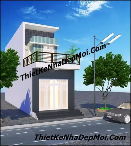 Mẫu Nhà 1 Tầng Có Sân Thượng