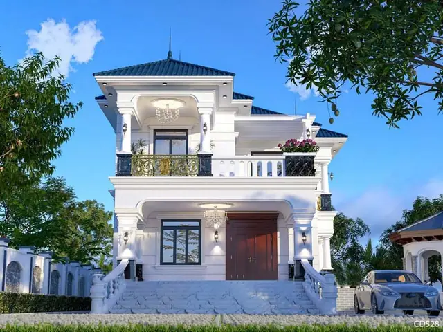 Mẫu Nhà 2 Tầng 8x10m Mẫu Mới Nhất 2016