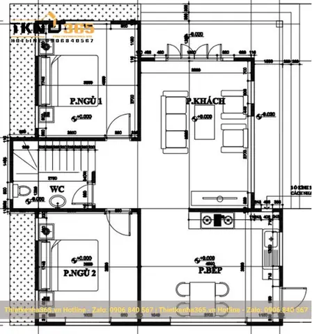 Mẫu Nhà 2 Tầng 8x10m Mẫu Mới Nhất 2016