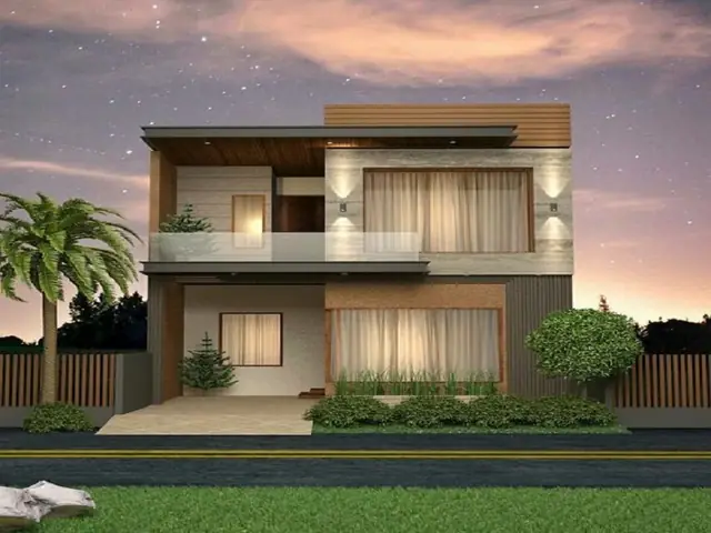 Mẫu Nhà 2 Tầng Mặt Tiền 8m Đẹp