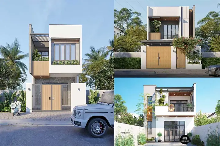 Mẫu Nhà 2 Tầng Ngang 6m