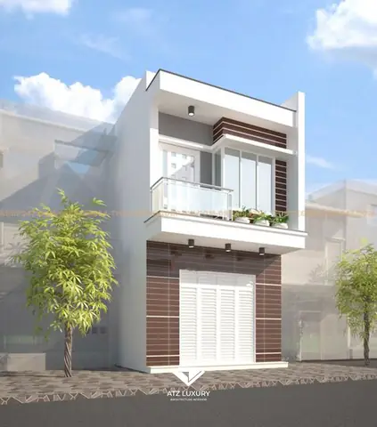 Mẫu Nhà 2 Tầng Ngang 6m