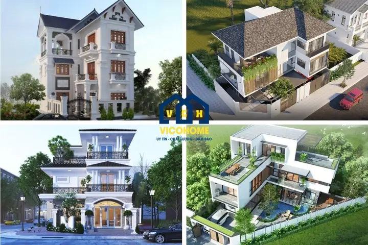 Mẫu Nhà 3 Tầng Chữ L