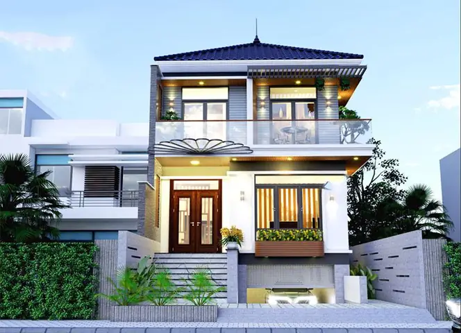 Mẫu Nhà 6m Có Tầng Hầm
