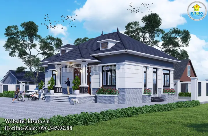 Mẫu Nhà Cấp 4 1 Tầng