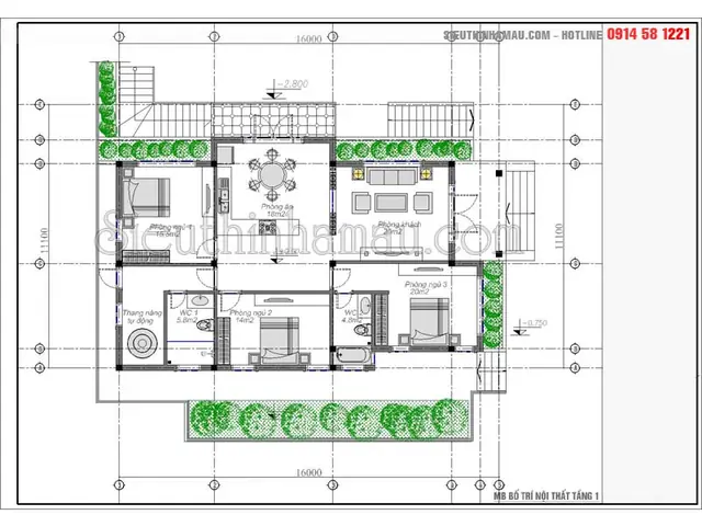 Mẫu Nhà Cấp 4 10x15m