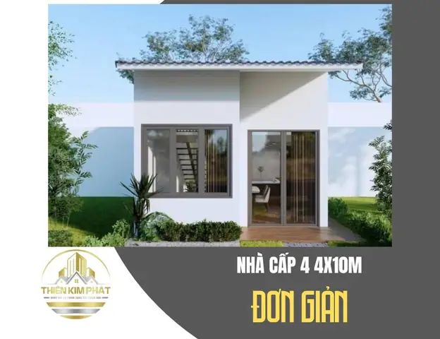 Mẫu Nhà Cấp 4 4x10m