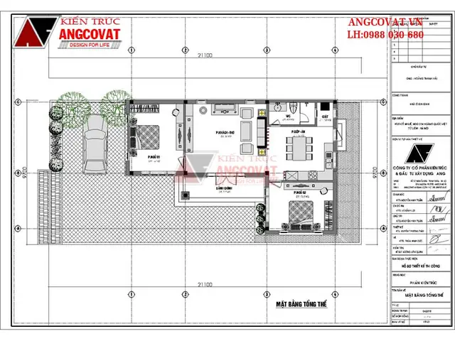 Mẫu Nhà Cấp 4 Chữ L 100m2