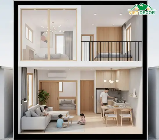 Mẫu Nhà Cấp 4 Đẹp 4x15