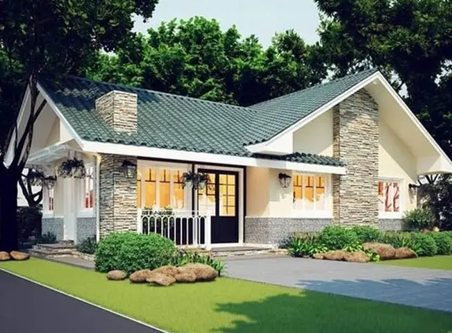 Mẫu Nhà Cấp 4 Kiểu Châu Âu