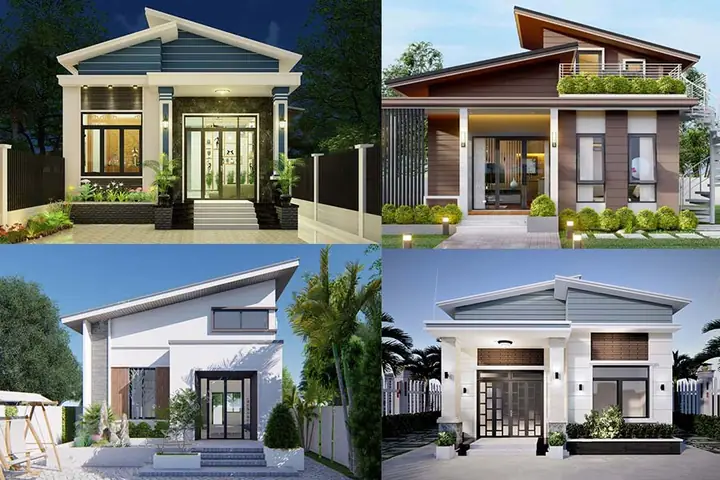 Mẫu Nhà Cấp 4 Lệch Tầng