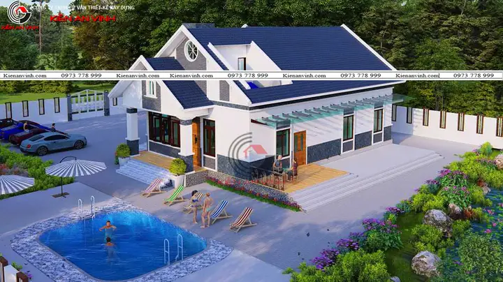 Mẫu Nhà Có Hồ Bơi