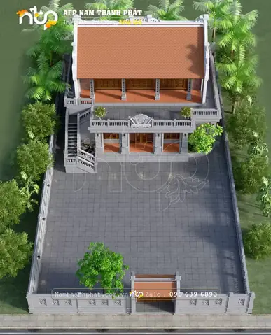 Mẫu Nhà Gỗ 3 Gian 2 Chái