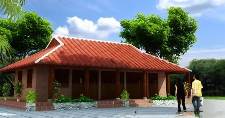 Mẫu Nhà Gỗ 3 Gian 2 Chái