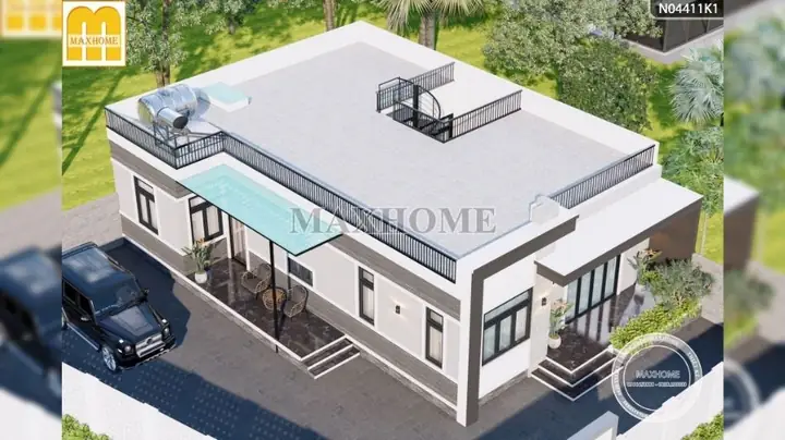 Mẫu Nhà Mái Bằng 3 Phòng Ngủ